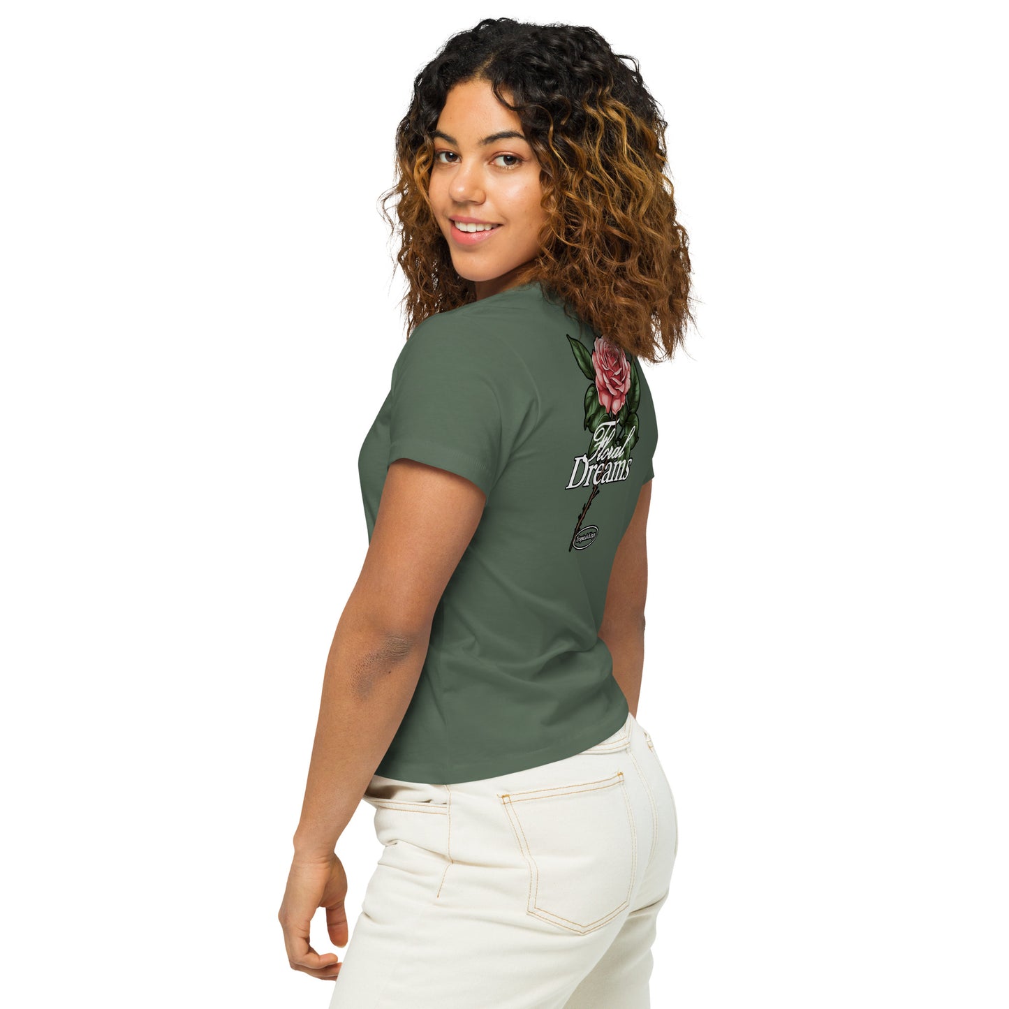TK Women’s high-waisted t-shirt - Tropicalxkings