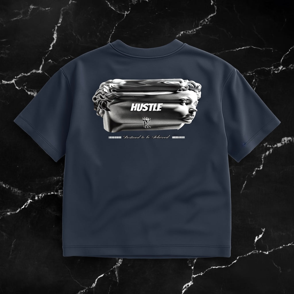 TK “HUSTLE” boxy-style tshirt - Tropicalxkings 