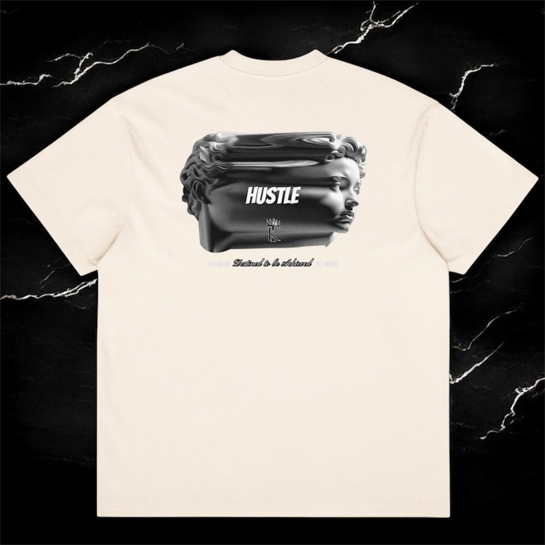 TK “HUSTLE” boxy-style tshirt - Tropicalxkings 