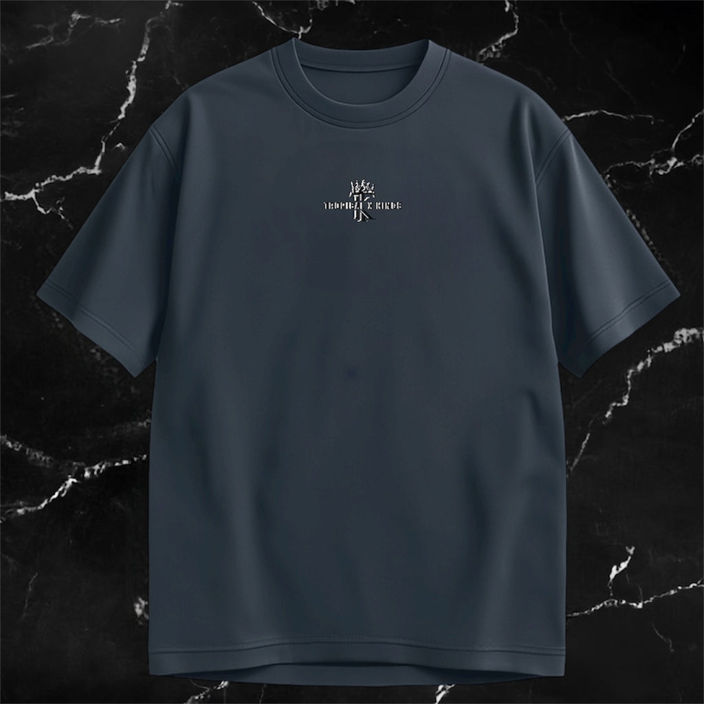 TK “HUSTLE” boxy-style tshirt - Tropicalxkings 