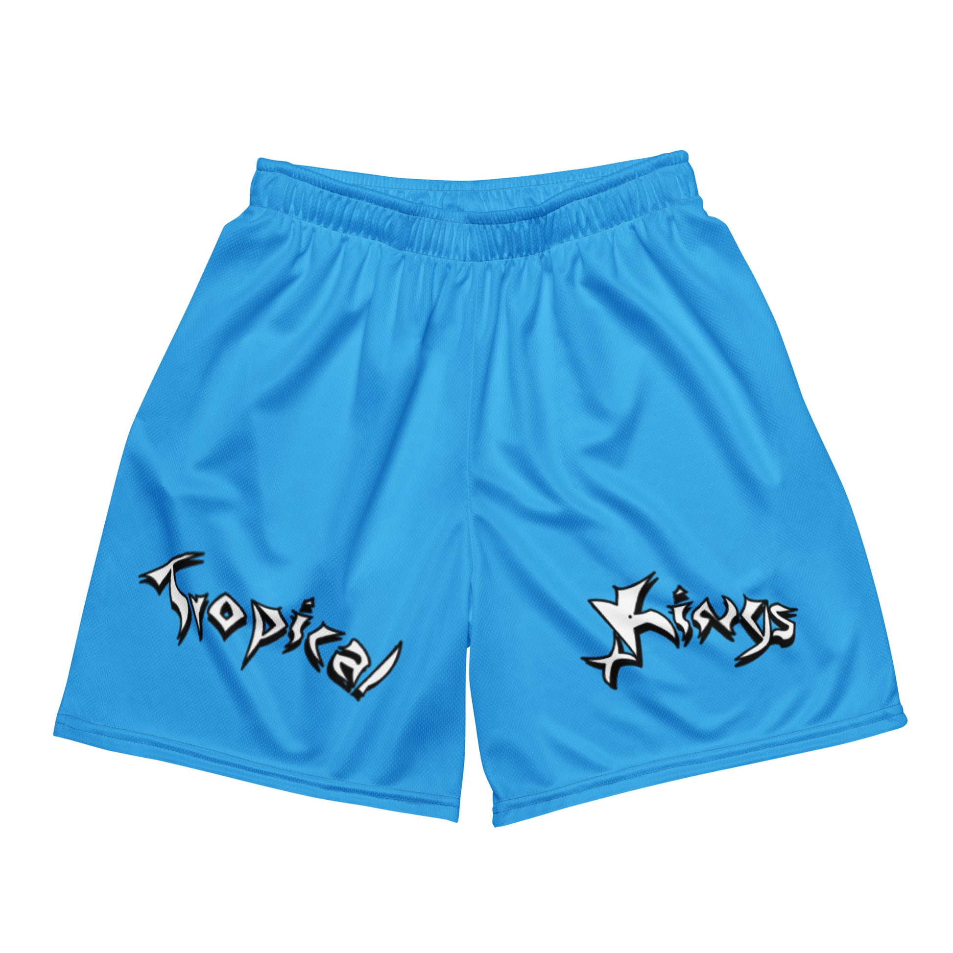Blue Ice Mesh Shorts - Tropicalxkings 